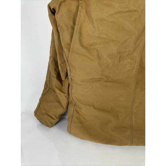 Vintage Carhartt Coat Brown Duck Canvas Tan 42 Tall CQ196 - Picture 9 of 16